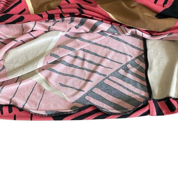 Tibi New York one shoulder dress in a graphic print - Picture 4 of 5